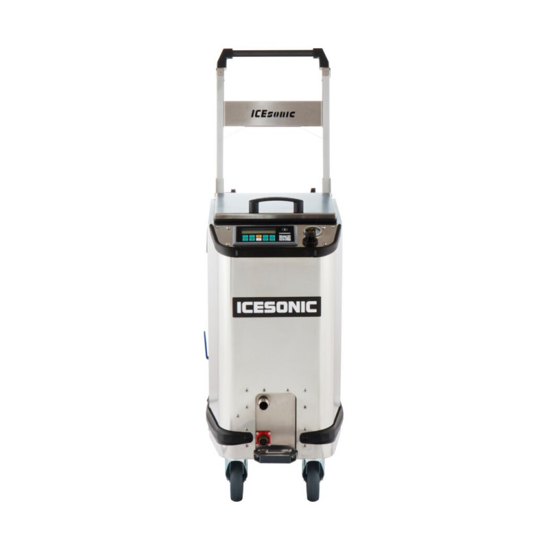 Stroj pro tryskání  suchým ladem ICEsonic EXPERT IND (integrácia do jakékoli automatizované linky ) - tryska 8 mm / zásobník 15 kg / hadice 5m / produktivita 90 kg/hod