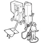 Pískovačka mobilní - Separator / Recyklator abraziva CONTRACOR VAC-5 / Recyklace abraziva