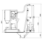 Pískovačka mobilní - Separator / Recyklator abraziva CONTRACOR VAC-5 / Recyklace abraziva