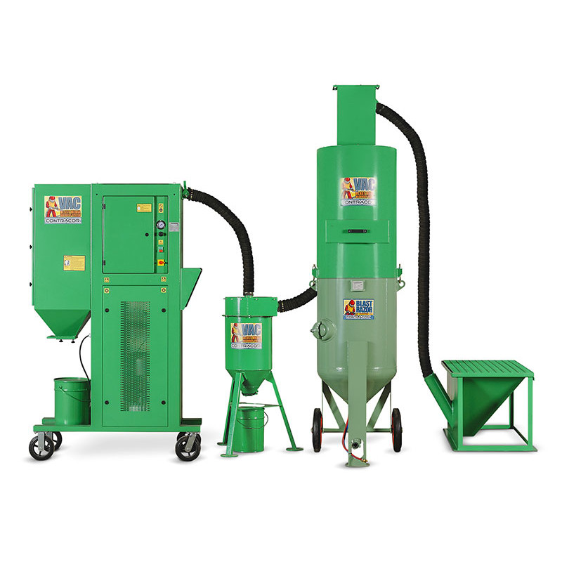 Pieskovačka mobilná - Separátor / Recyklátor abraziva CONTRACOR VAC-7S / Recyklácia minerálne abraziva