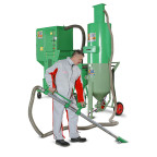 Pieskovačka mobilná - Separátor / Recyklátor abraziva CONTRACOR VAC-7S / Recyklácia minerálne abraziva