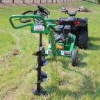 ATV pôdny vrták, 9 HP motor + 5 vrtákov