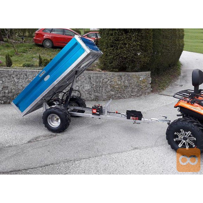 ATV TR 600 Sklápací príves pre 4 kolku - elektrický