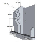 Snežný pluh šípový s 3 bodovým závesom Geo SPO 220 220 cm
