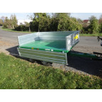 Príves tandemový vyklápací pre traktor GEO RM25 2500 kg 2100x1400x400mm