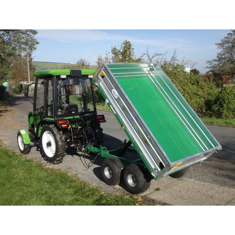 Príves tandemový vyklápací pre traktor GEO RM25 2500 kg 2100x1400x400mm