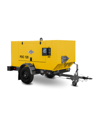 Mobilní diesel kompresor ATMOS PDC 120 motor Caterpillar STAGE V.
