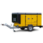 Pojazdný dieslový kompresor ATMOS PDC 190 motor Caterpillar