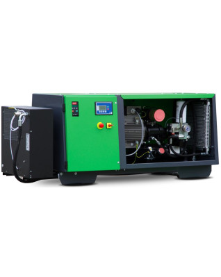 Skrutkový kompresor ATMOS E.220 Vario VS (vzdušník+sušič) 20 kW,1.84-3.3m3/min, 6-10 bar frekvenčný menič