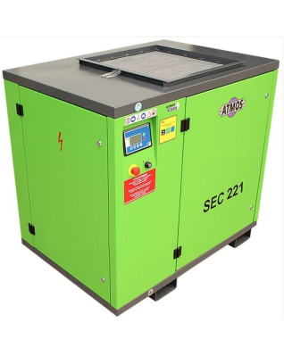 Skrutkový kompresor ATMOS SEC 221 22kW, 7,5/10/13 bar, 3.9/3.2/2.4 m3/min