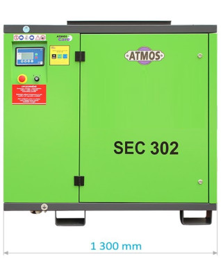 Skrutkový kompresor ATMOS SEC 302 30 kW, 7,5/10/13 bar, 5,2/4,4/4,0 m3/min