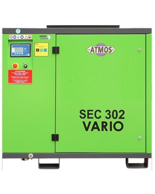 Skrutkový kompresor ATMOS SEC 302 Varrio s frekvenčným meničom 30 kW, 7,5/10/13 bar, 5,1/4,3/3,9 m3/min
