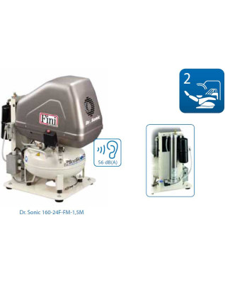 Kompresor dentálny, mediciísky a laboratorny Dr. Sonic 160-24F-FM-1,5M