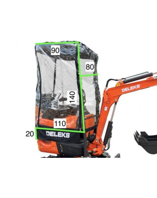 Minibager DELEKS® kryt m100 Kryt proti dažďu/vetru na minibare M90-M100-M100se