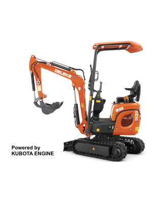 Minibager DELEKS® M100 1.0 tona, motor diesel Kubota 3 valec