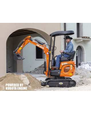 Minibager DELEKS® M100SE 1.0 tona, motor diesel Kubota 3 valec