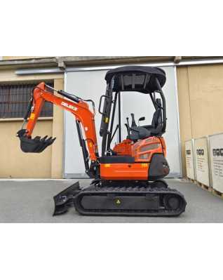 Minibager DELEKS® M180se, 1.8 tony, motor diesel Kubota D902 / nulový presah