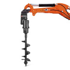 Minibager DELEKS® Vrták 200 mm pre minirýpadlo S100 a  KUBOTA K008-3, U10-3, K008-5, U10-5