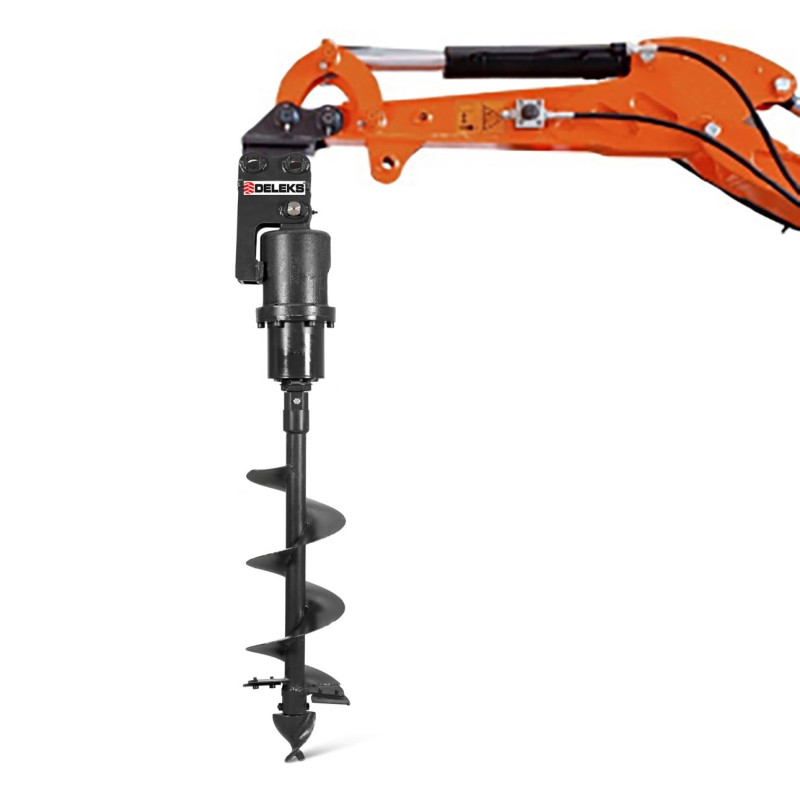 Minibager DELEKS® Vrták 200 mm pre minirýpadlo S100 a  KUBOTA K008-3, U10-3, K008-5, U10-5