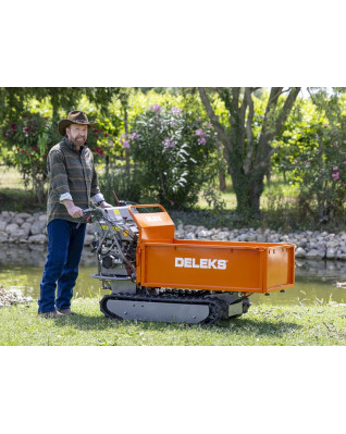 Pásový mini sklápač DELEKS MD800BSE, motor Briggs&Stratton 10 Hp, E-štart 500 kg