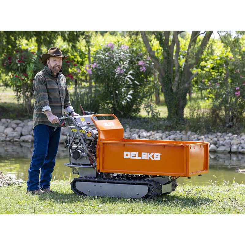 Pásový mini sklápač DELEKS MD800BSE, motor Briggs&Stratton 10 Hp, E-štart 500 kg