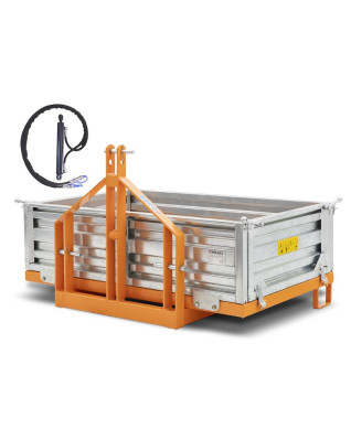 Prepravný box veľký pre traktor DELEKS T-1800 hydraulické vyklápanie