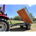 Príves vyklápací pre traktor 3-stranné vyklápanie DELEKS RM 14 T3