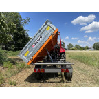 Príves vyklápací pre traktor 3-stranné vyklápanie DELEKS RM 14 T3